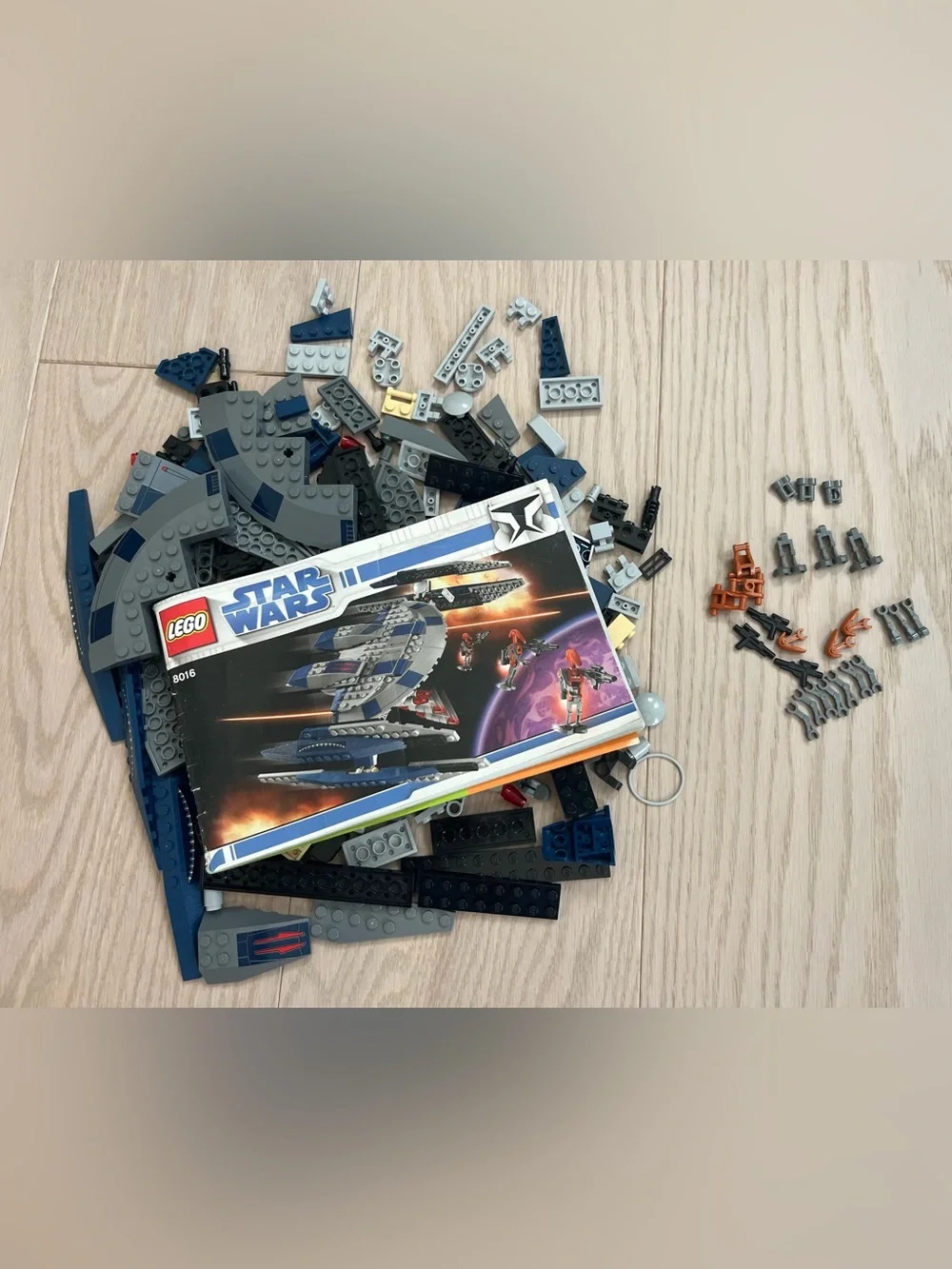 LEGO Star Wars: Hyena Droid Bomber (8016) Retired 100% Complete No Box